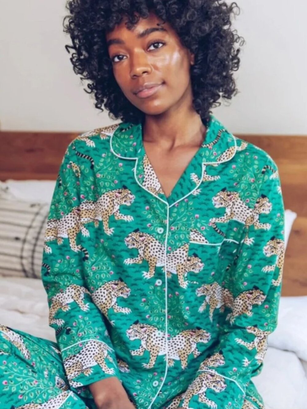Printfresh Bagheera Long Sleeve Pajama Sleep Shirt